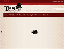 Tablet Screenshot of dickensvictorianvillage.com